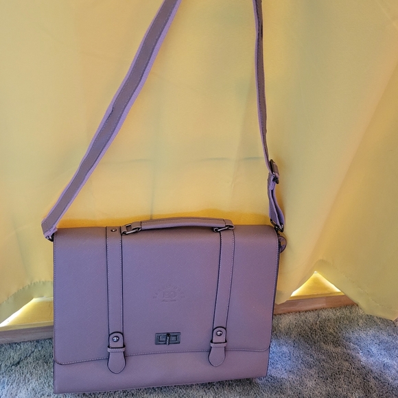 Easegave Mauve (Laptop) Satchel Bag. - Picture 3 of 16
